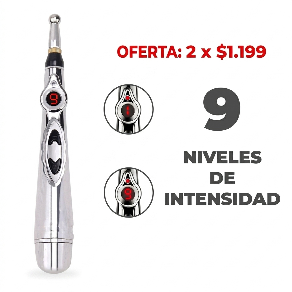 Pluma ElectroPuntura™ Alivio Rapido Sin Agujas Tecnología 3 en 1 🔥OFERTA 2 X 1.199