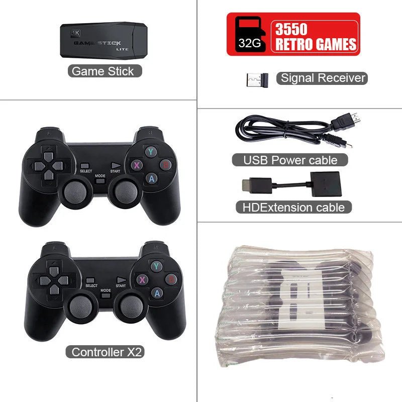 Consola GameStick® 4K (+10.000 juegos de 9 consolas) + 2 mandos - Supertienda Tecnologia, Otro, Jugueteria, Gadgets