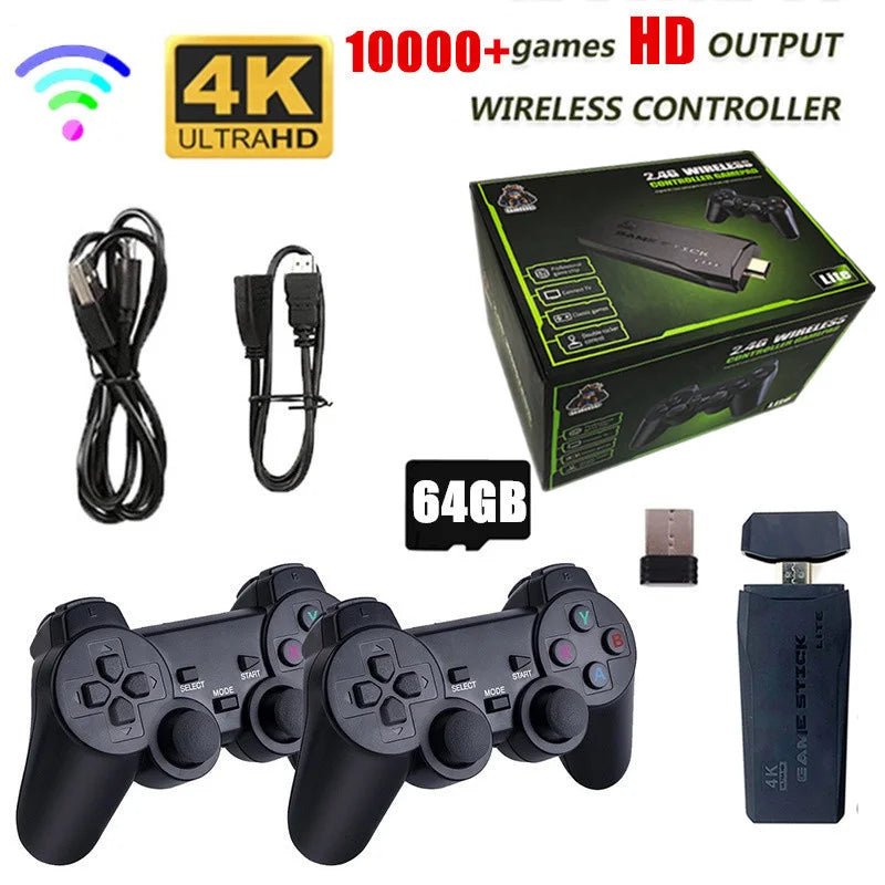 Consola GameStick® 4K (+10.000 juegos de 9 consolas) + 2 mandos - Supertienda Tecnologia, Otro, Jugueteria, Gadgets