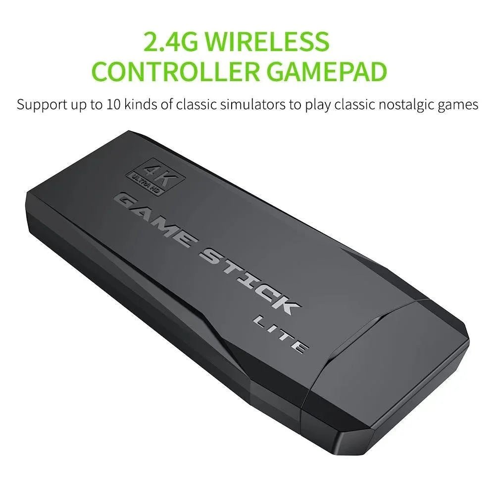 Consola GameStick® 4K (+10.000 juegos de 9 consolas) + 2 mandos - Supertienda Tecnologia, Otro, Jugueteria, Gadgets