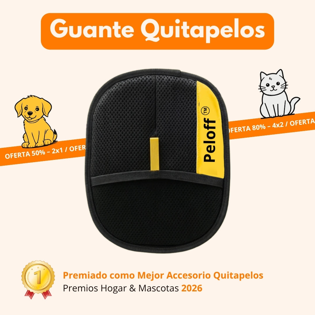Guante removedor de pelo para mascotas